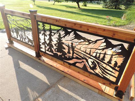 Beautiful custom made railing insert panels | Railings outdoor, Outdoor ...