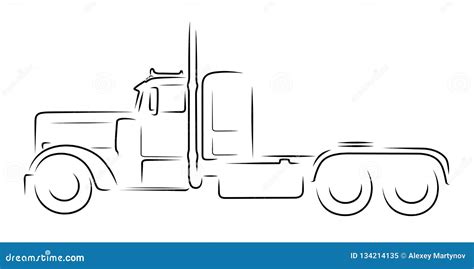 Free 217 Svg Simple Semi Truck Outline SVG PNG EPS DXF File