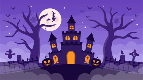 Haunted House Halloween Background 11001237 Vector Art at Vecteezy