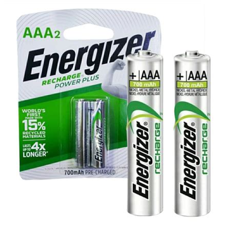 Jual Rechargeable Battery AAA 700mAh Energizer isi 2pcs Baterai isi ...