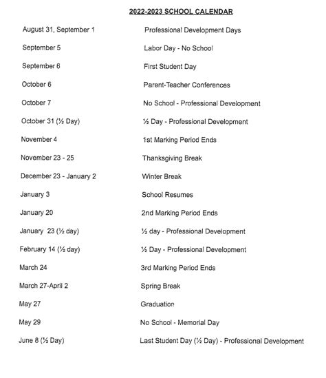 School Calendar | Munising Public Schools