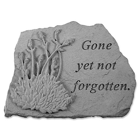 "Gone But Not Forgotten" Memorial Stone with Lavender - Bed Bath & Beyond