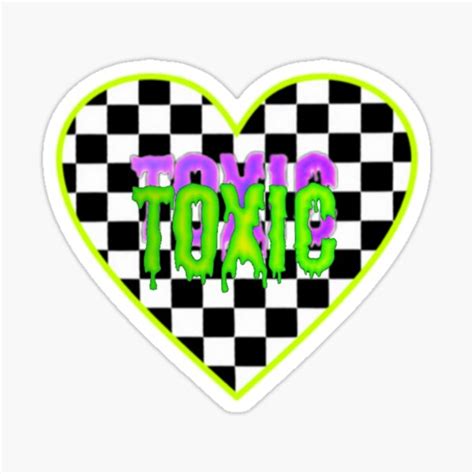 "Toxic Heart" Sticker by Kawaii85 | Redbubble