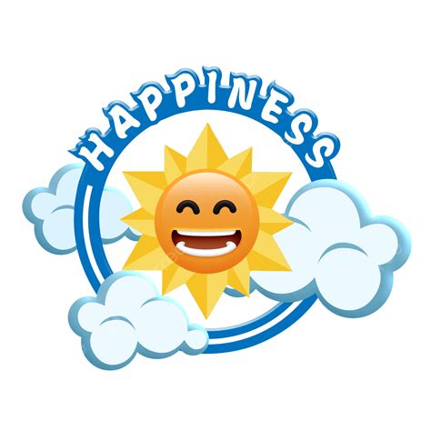 Cloud Sun Happy Smile Expression Illustration, Sun, Cloud, Happy PNG ...