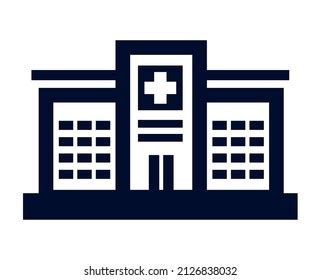 Medical Hospital On White Background Stock Vector (Royalty Free ...