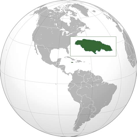 Location of the Jamaica in the World Map