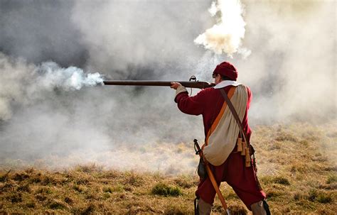 Musket Fire, England, UK | A musket is a muzzle-loaded, smoo… | Flickr