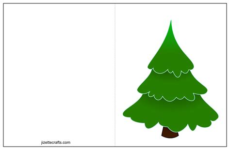 Christmas Tree Card Template