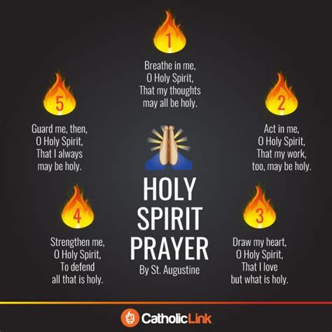 Prayer to the holy spirit by st augustine – Artofit