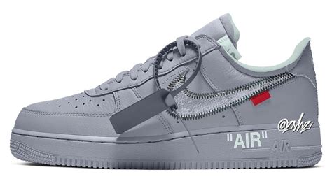 Off-White x Nike Air Force 1 'Grey' France-Exclusive 2023 Release Date ...