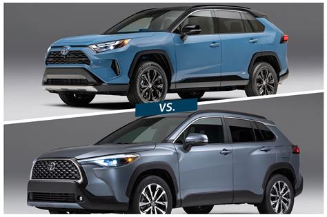 Compared: 2022 Toyota Corolla Cross vs. 2022 Toyota RAV4 | Capital One ...