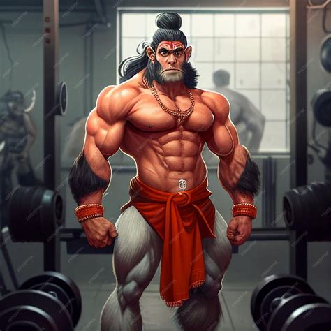 Premium AI Image | lord hanuman ai image