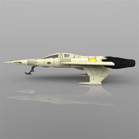 Buck Rogers Starfighter free 3D Model .obj - CGTrader.com