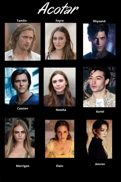 Cast Acotar | Fantasy books to read, Dark romance books, Romantic books