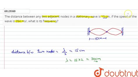 In Stationary Waves, Distance Between A Node And Its, 45% OFF