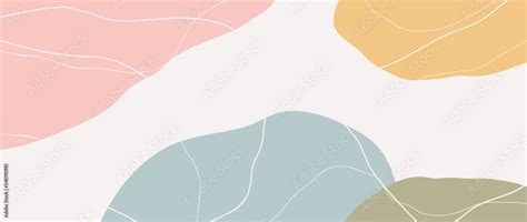 Minimal abstract background vector illustration. Soft earth tone pastel ...