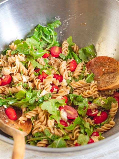 Mediterranean Whole Wheat Pasta Salad - The Realist Food Blog