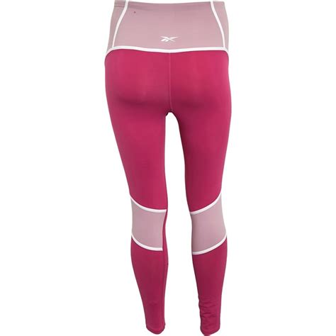 Buy Reebok Womens Lux Speedwick High Waisted Colourblock Tight Leggings ...