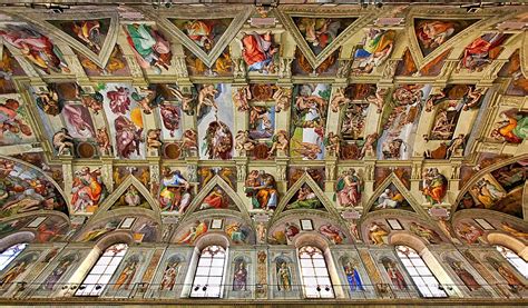 Michelangelo Buonarotti Ceiling of the Sistine Chapel Completed between ...