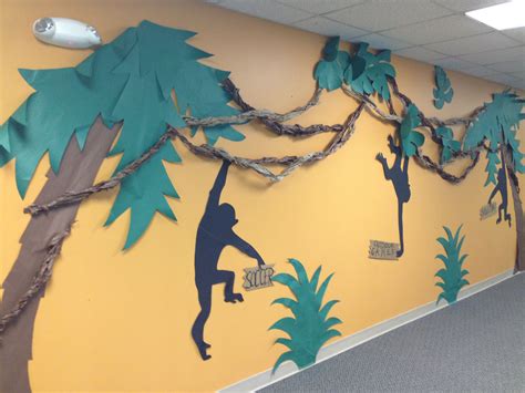 Journey off the map VBS decorations. Monkeys swinging from a vine. This ...