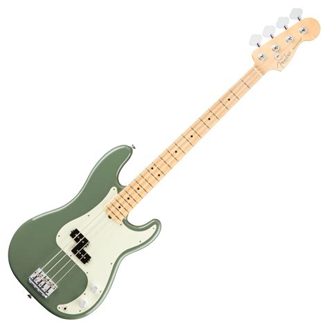 Fender American Professional Precision Bass Guitar MN, Antique Olive at ...