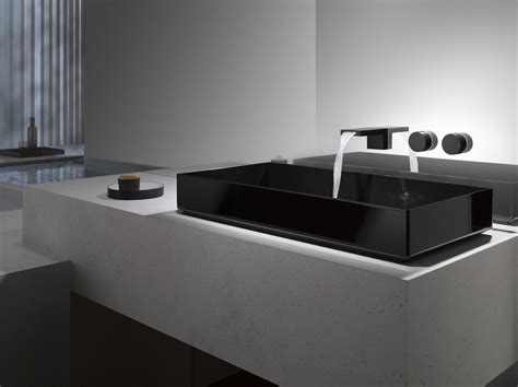 Modern black bath faucet by Dornbracht for stylish bathroom / DEQUE ...