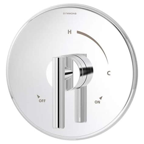 Symmons Dia 1-Handle Wall Mount Shower Valve Trim Kit in Polished ...