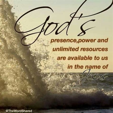 God's Presence | Knowing god, Inspirational quotes god, Names of jesus