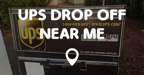 UPS DROP OFF NEAR ME - Points Near Me