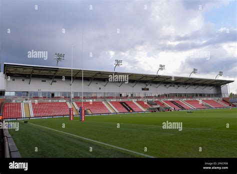 A general view of the Leigh Sports Village Stadium, the home of Leigh ...