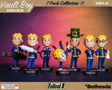 Fallout® 3: Vault Boy 101 Bobbleheads - Series Three 7 Pack | Gaming Heads