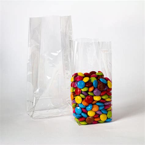 130 x 75 x 300mm Clear Cellophane Bag With Gusset - Square Bottom ...