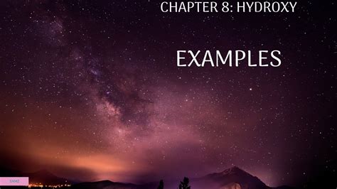 Chapter 8 (Hydroxy) Examples - YouTube