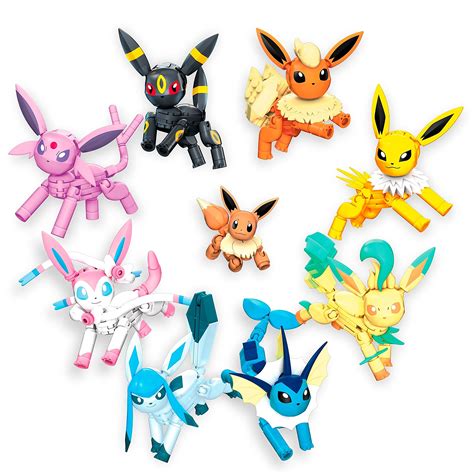 Buy MEGA Pokémon Every Eevee Evolution toy building set, Vaporeon ...