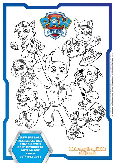 Paw Patrol Colouring Pages and Activity Sheets (Free Printables) - In ...