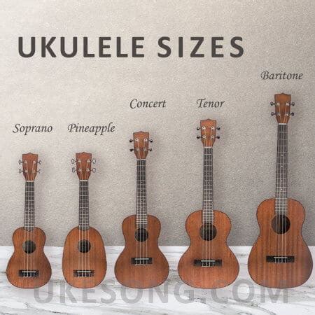 Ukulele Sizes - Read about the most common and standard ukulele types