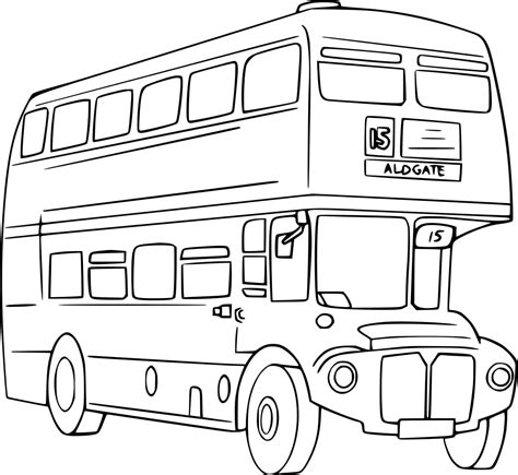 Free Double Decker Bus coloring page - Download, Print or Color Online ...