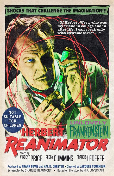 Vincent Price as Herbert West: Reanimator, movie poster | 11x17 Art Pr ...