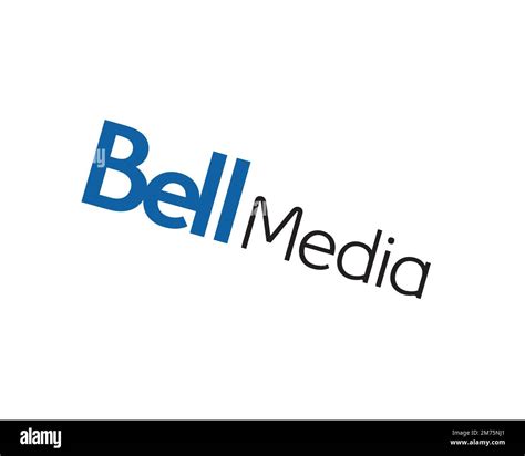 Bell Media, rotated logo, white background B Stock Photo - Alamy