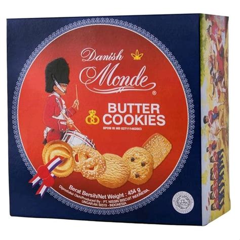 Danish Monde Butter Cookies 454 n 908 gr BIscuits TIN Kaleng Biskuit ...