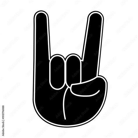 silhouette emoji hand hang loose gesture expression Stock Vector ...