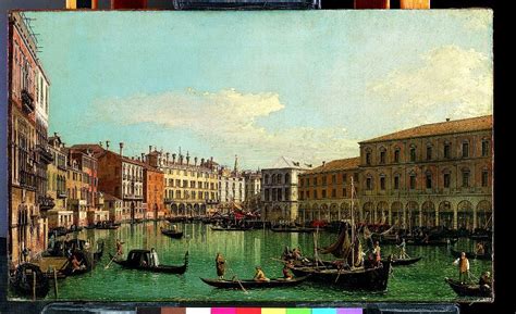 Canaletto (Giovanni Antonio Canal) - The Grand Canal, Venice, Looking ...