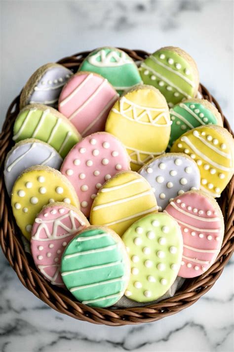 Easter Egg Sugar Cookies - Ahead of Thyme