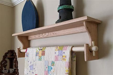 Handcrafted Wooden Quilt Rack / Wall Mounted Wooden Quilt Rack - Etsy ...