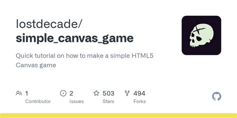 GitHub - lostdecade/simple_canvas_game: Quick tutorial on how to make a ...