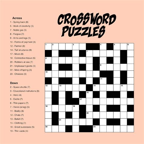 Crossword Maker Free Printable