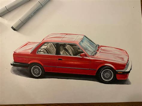 BMW 325is Drawing by DesertRock1990 on DeviantArt