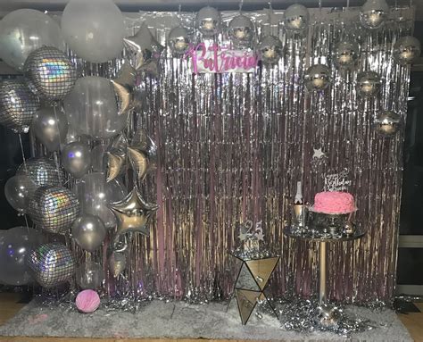 25th birthday Disco ball party | Disco party decorations, Disco ...