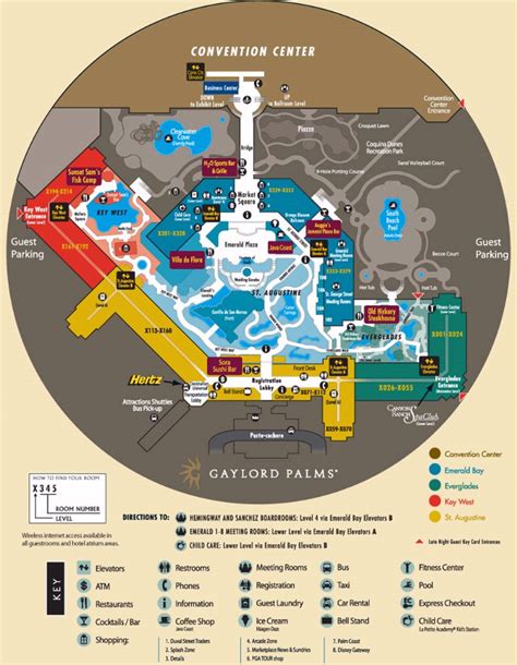 Gaylord Palms Orlando Resort Map