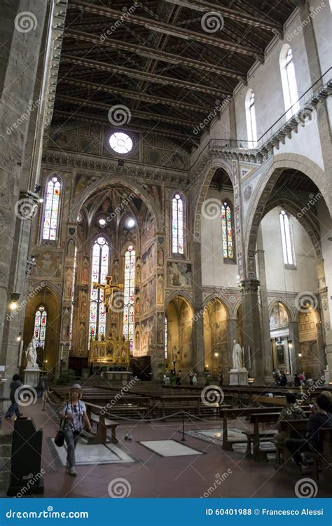 Interior of Basilica Santa Croce Editorial Stock Photo - Image of ...